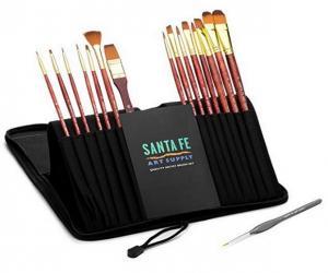 Santa Fe Art Supply Best Quality Artist Paintbrush Set