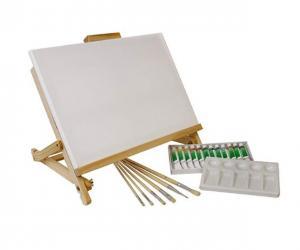 US Art Supply 21-Piece Acrylic Painting Table Easel Set