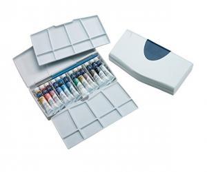 Winsor & Newton Cotman Water Colour Painting Plus Set, Set of 12, 8ml Tubes