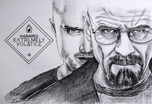 Breaking Bad original pencil drawing portrait