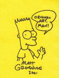 Bart Simpson by Matt Groening Original Art