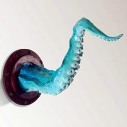 Teal Tentacle Wall Sculpture