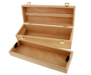 US Art Supply Artist Wood Tool Box