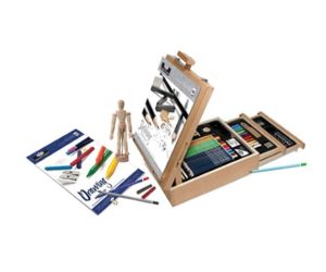 Royal & Langnickel 124-Piece Sketching and Drawing Easel Artist Set