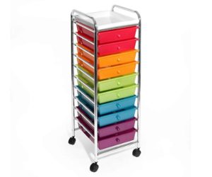 Seville Classics 10-Drawer Organizer Cart