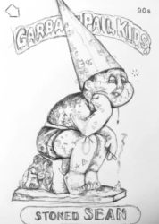 Garbage Pail Kids Stoned Sean by Ian Sherwin