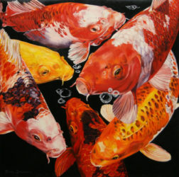 Koi Anticipation X by Peter Goodhall