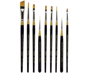 KINGART Golden Talkon Paint Brush Set