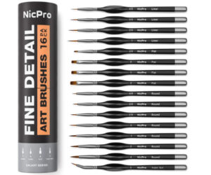 Nicpro New Micro Detail Paint Brush Set