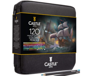 Castle Art Supplies 120 Colored Pencils Zip-Up Set