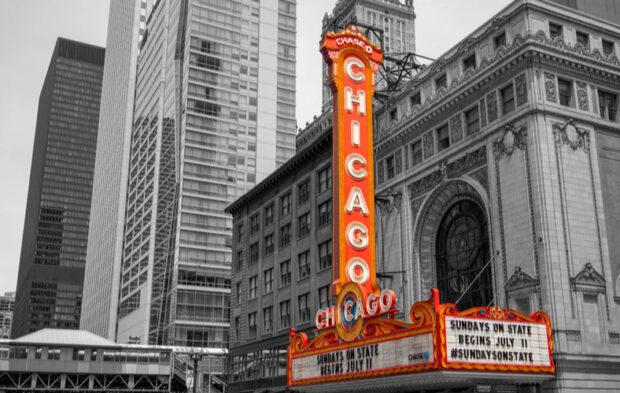 The Chicago Theater by Gary Sang