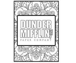 'The Office' Themed Coloring Pages