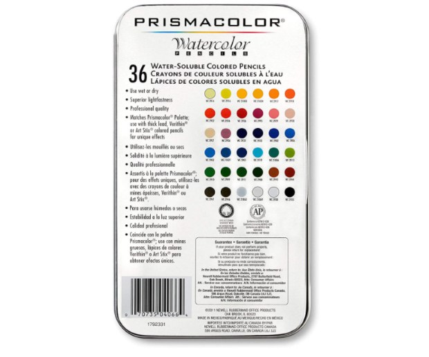 Prismacolor Watercolor Pencils (36 Box)