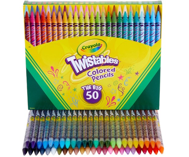 rayola Twistables Colored Pencil Set (50ct)